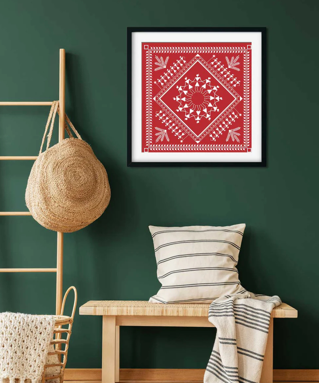 Warli Painting for Living Room | Traditional Indian Folk Art Wall Decor - Image 2